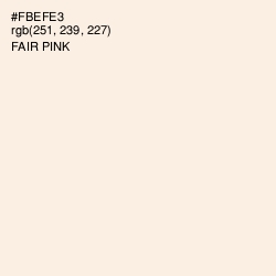 #FBEFE3 - Fair Pink Color Image